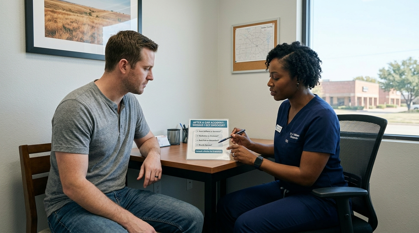Accident and injury doctor evaluation decision guide