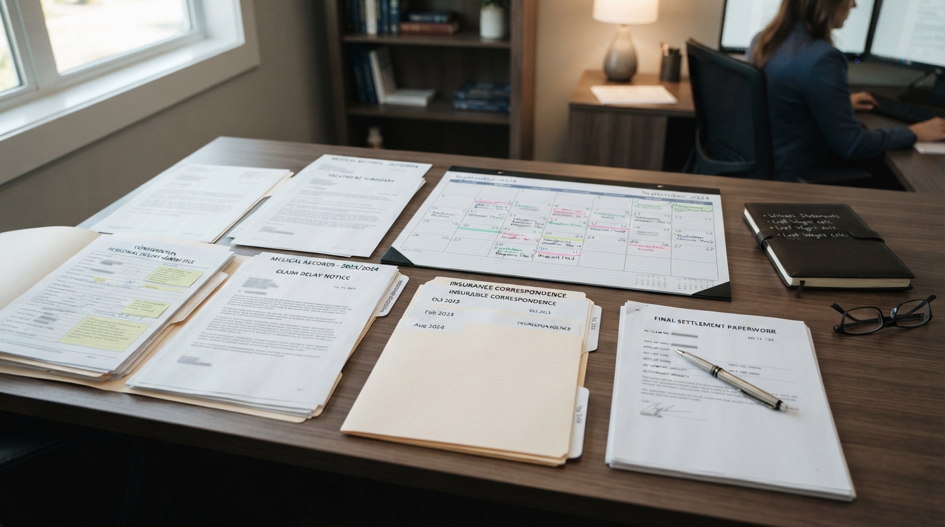New York personal injury claim delay documents and calendar